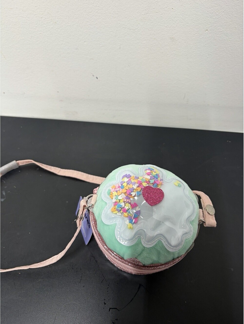 Cupcake Crossbody Purse Bag By Claire’s With Colorful Sprinkles That Move (NEW)